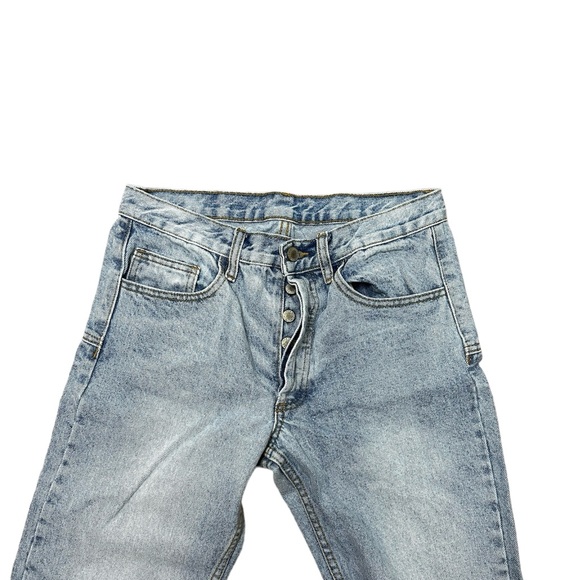 J.Galt Shanghai Light Blue Wash high waisted Straight legs jeans. Sz. S - Picture 4 of 5